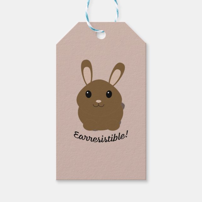 Etiqueta Para Presente Coelhinho Terrível (Frente)
