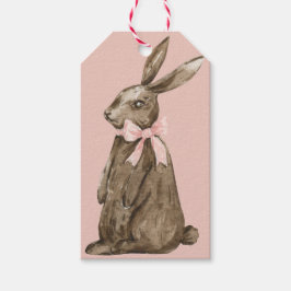 Etiqueta Para Presente Coelho de Páscoa de Chocolate