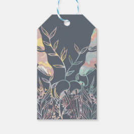 Etiqueta Para Presente Cogumelo de Aquarela