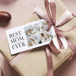 Etiqueta Para Presente Colagem Moderna Foto Melhor Mãe Feliz Dia das Mães