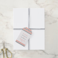 Coleção de Casamento Moderno Chevron - Rosa e Cinz