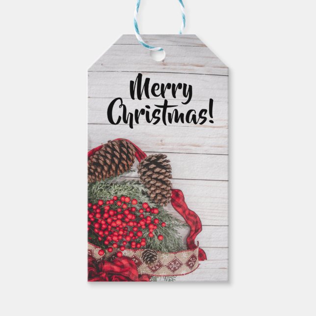 Etiqueta Para Presente Coleção Pine & Holly (Frente)