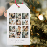 Etiqueta Para Presente Collage Christmas Photo Happy  Christmas Holiday<br><div class="desc">Collage Christmas Photo Happy  Christmas Holiday</div>