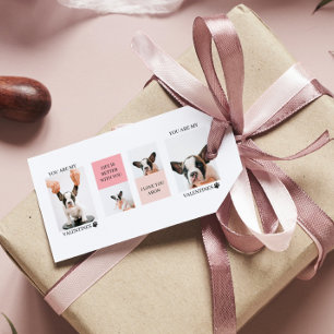 Etiqueta Para Presente Collage Dog Photos   Cachorro São Meus Dias de os