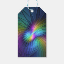 Colorful With Blue Modern Abstract Fractal Art