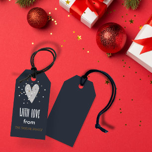 Etiqueta Para Presente Com amor de - etiqueta de presente de Natal person