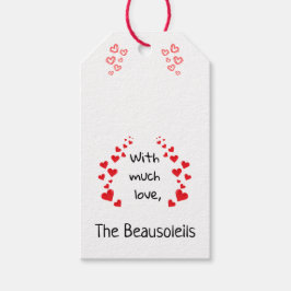 Etiqueta Para Presente Com Muito Amor, Etiqueta De Presente (Pode Ser Per