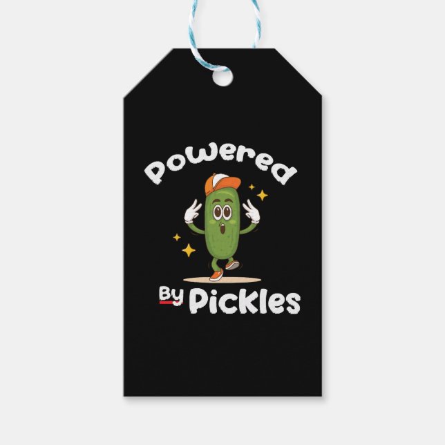 Etiqueta Para Presente Com Poder de Picles Comida Picles Engraçado (Frente)