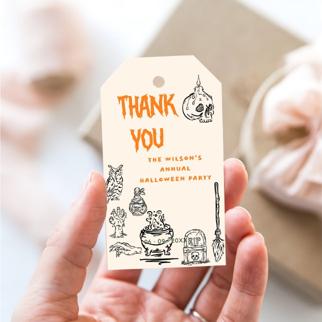 Etiqueta Para Presente Coma Bebida E Seja Assustador Na Festa De Hallowee (Criador carregado)