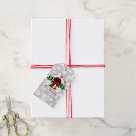 Etiqueta Para Presente Combinação - Set Dourado Bell Red Arco Natal