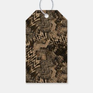 Etiqueta Para Presente Combinado, étnico, africano.
