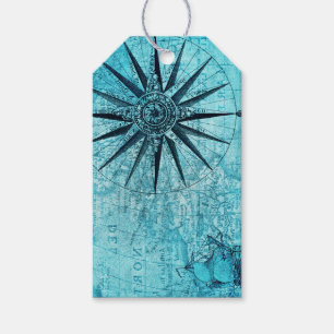 Etiqueta Para Presente Compass Náutico