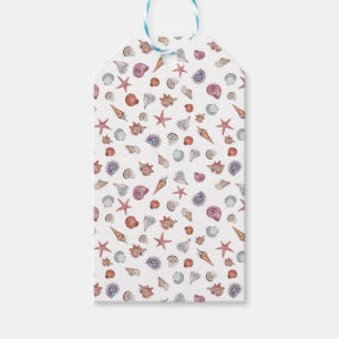 Etiqueta Para Presente Composição Subaquática em Aquarela Série Design 4