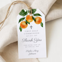 Comunhão Moderna Botânica Cítrica Obrigado Cartão 