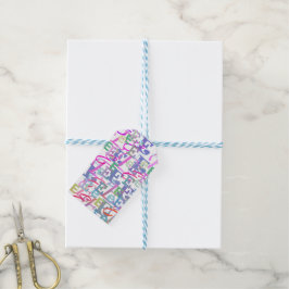 Etiqueta Para Presente Confete de Letras "E"