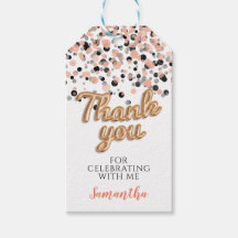 Confete Dourado Rosa