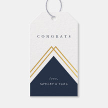 Congrats Geométrico Moderno Faux Foil