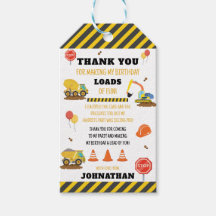 Construção Aniversário Obrigado