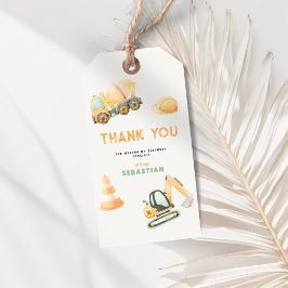 Etiqueta Para Presente Construction Dump Truck Party Favor Tags