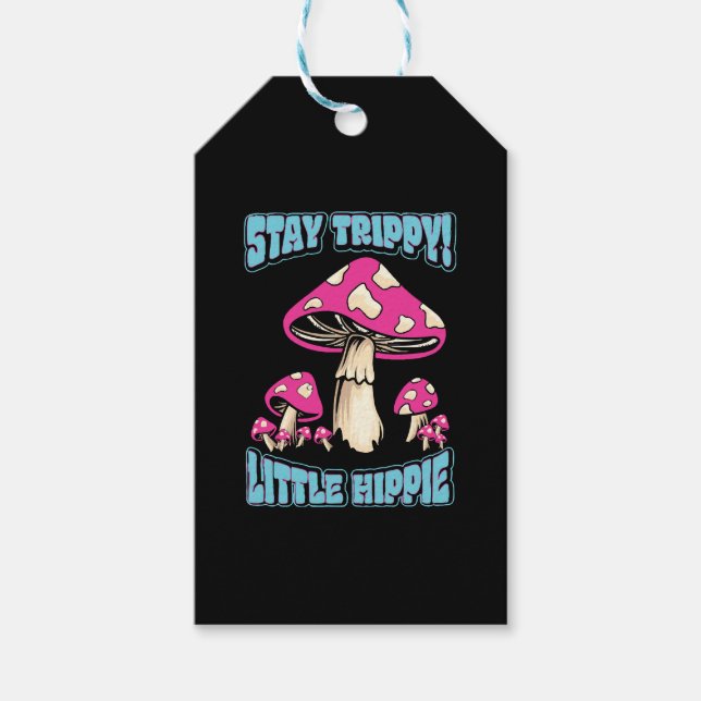Etiqueta Para Presente Continue Tripudo! Pequeno Hippie (Frente)