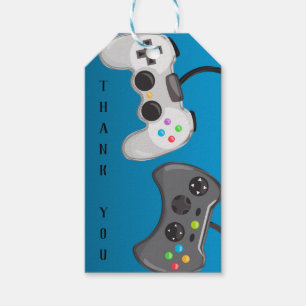 Etiqueta Para Presente Controles de Video Game Presente de Aniversário pa