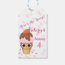 Convite de aniversário do sorvete, 4.o aniversário