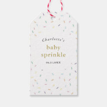 Convite de Baby Sprinkle com Purpurina Arco-Íris