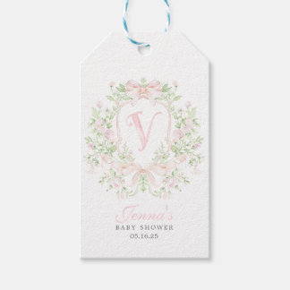 Etiqueta Para Presente Convite de Churrasco de Bebê Preppy Crest