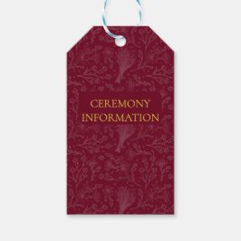 Etiqueta Para Presente Convite Personalizável Marrom Real