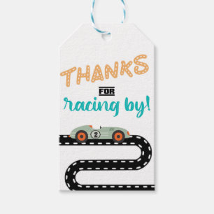 Etiqueta Para Presente Convites para Race Car Aniversário, Segundo Anive