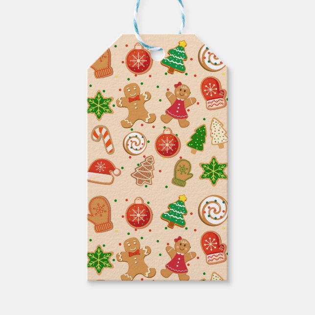 Etiqueta Para Presente Cookies de Natal (Frente)