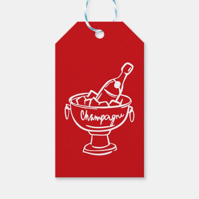 Etiqueta Para Presente Coquette Champagne (Frente)