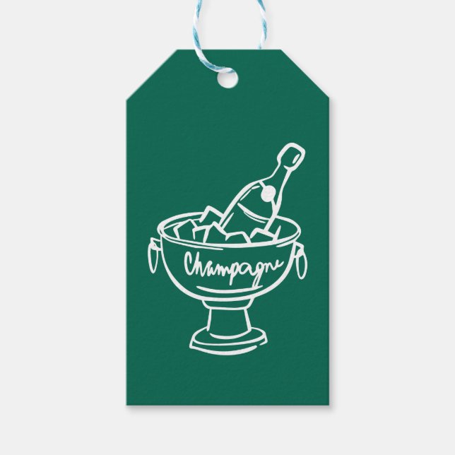 Etiqueta Para Presente Coquette Champagne (Frente)