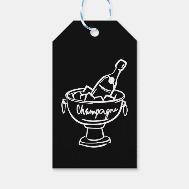 Etiqueta Para Presente Coquette Champagne (Frente)