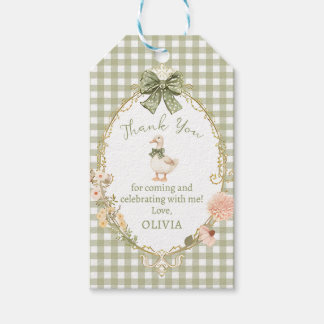 Etiqueta Para Presente Coquette One Silly Goose Birthday Gift Tag