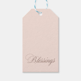 Etiqueta Para Presente Cor das bênçãos rosa embebidas F8E3DA