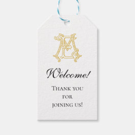 Etiqueta Para Presente COR EDITÁVEL EM Monograma ME Logotipo Marca de Fav