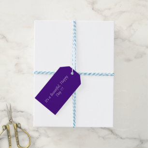Etiqueta Para Presente Cor Forte Violet 400080 - Mensagem Personalizada