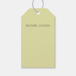 Etiqueta Para Presente Cor pastel personalizada nome minimalista personal