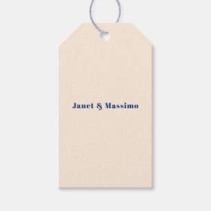 Etiqueta Para Presente Cor Profissional Minimalista Moderno Marfim