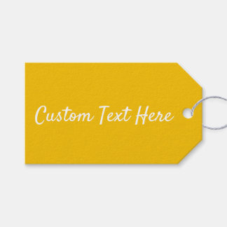 Etiqueta Para Presente Cor Sólida Amarelo Sunshine
