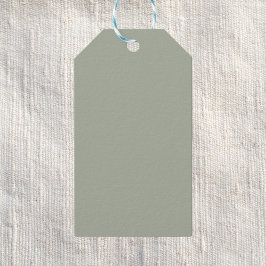 Etiqueta Para Presente Cor Sólida do Deserto Sage
