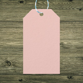 Etiqueta Para Presente Cor Sólida do Sal Rosa