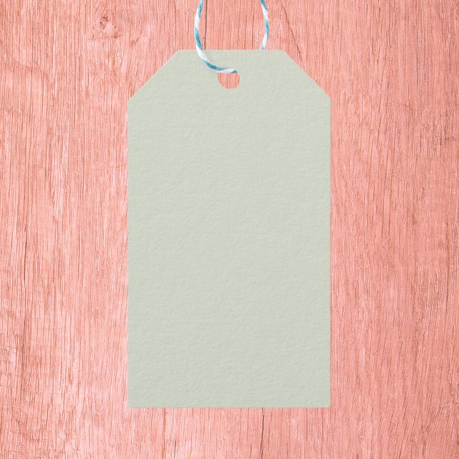 Etiqueta Para Presente Cor Sólida Verde Sussura (Criador carregado)