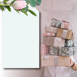 Etiqueta Para Presente Cor Sólido Branco do fosco | Clássico | Elegante