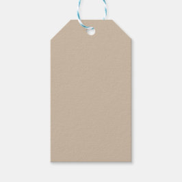 Etiqueta Para Presente Cor Sólido Da Vanilha Escura