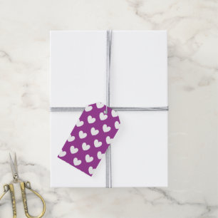 Etiqueta Para Presente Coração Branco Personalizado na Flor do Cactus, 