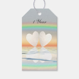 Etiqueta Para Presente Corações de Papel de Aniversário de 1rua