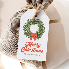Etiqueta Para Presente Coroa de Natal