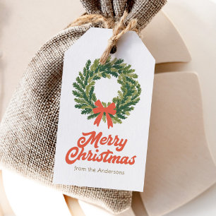 Etiqueta Para Presente Coroa de Natal